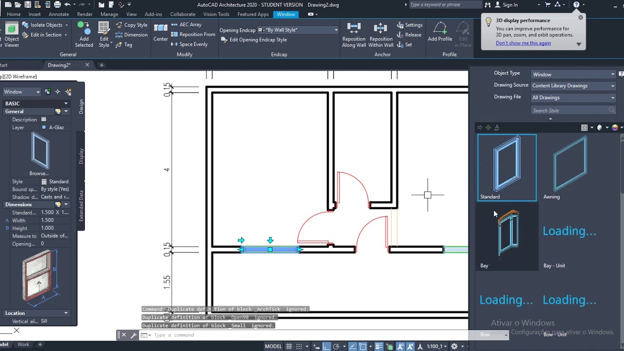 AutoCAD Architecture 2020 - Aula 03 - Portas e Janelas - YouTube
