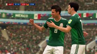 México vs Alemania mundial Russia 2018 fifa 18 simulación