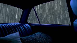 Heavy Rain on a Car Roof in a Gloomy Night | Soft Thunder and a Calm Space for Rest screenshot 5