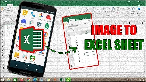 HOW TO CONVERT IMAGE INTO AN EXCEL SHEET USING EXCEL APP IN MOBILE