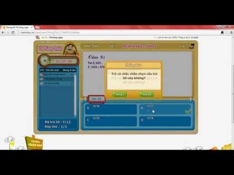 Video ChamHoc. Vn - Hướng dẫn Thi hàng ngày - youtube