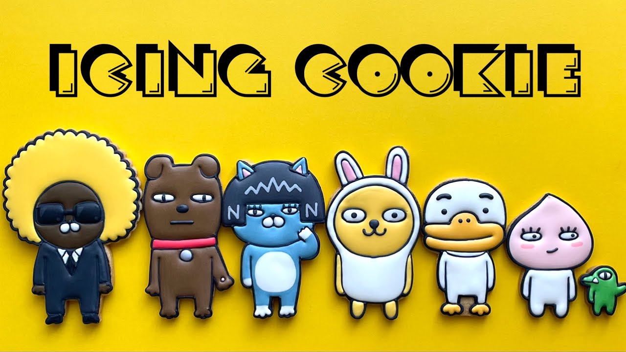 カカオフレンズをアイシングクッキーで作ってみました◎