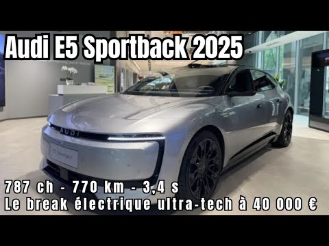 Audi E5 Sportback : 787 ch, 770 km et un prix fou à 40 000 € ? Le choc électrique allemand en Chin