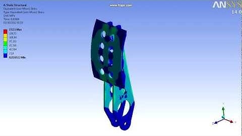 Formula SAE Brake Pedal Static Structural Analysis ANSYS 14