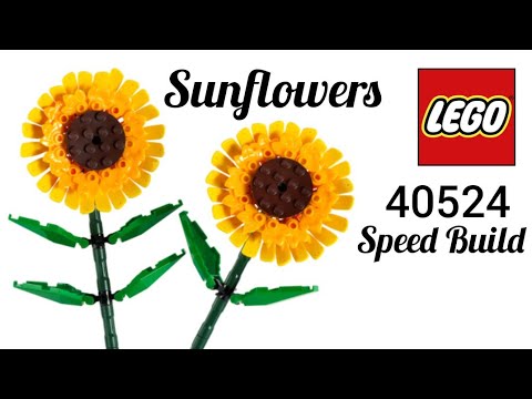 Lego Sunflowers (40524) Speed Build- GG Brick 