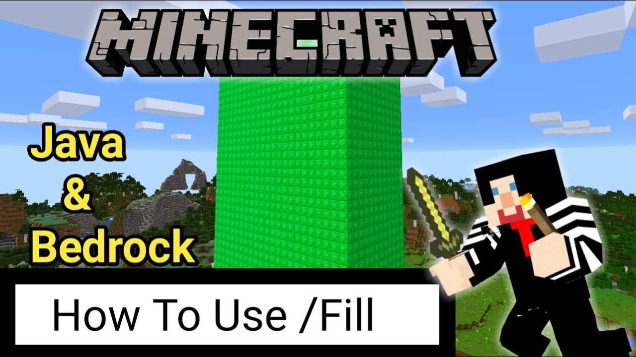 How To Use The Fill Command In Minecraft Java And Bedrock Youtube