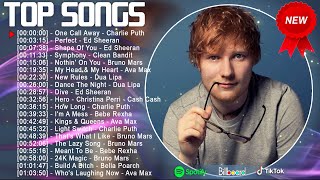 Ed Sheeran, Clean Bandit, Bruno Mars, Ava Max, Dua Lipa, Charlie Puth, HONNE  Pop En Inglés 2024