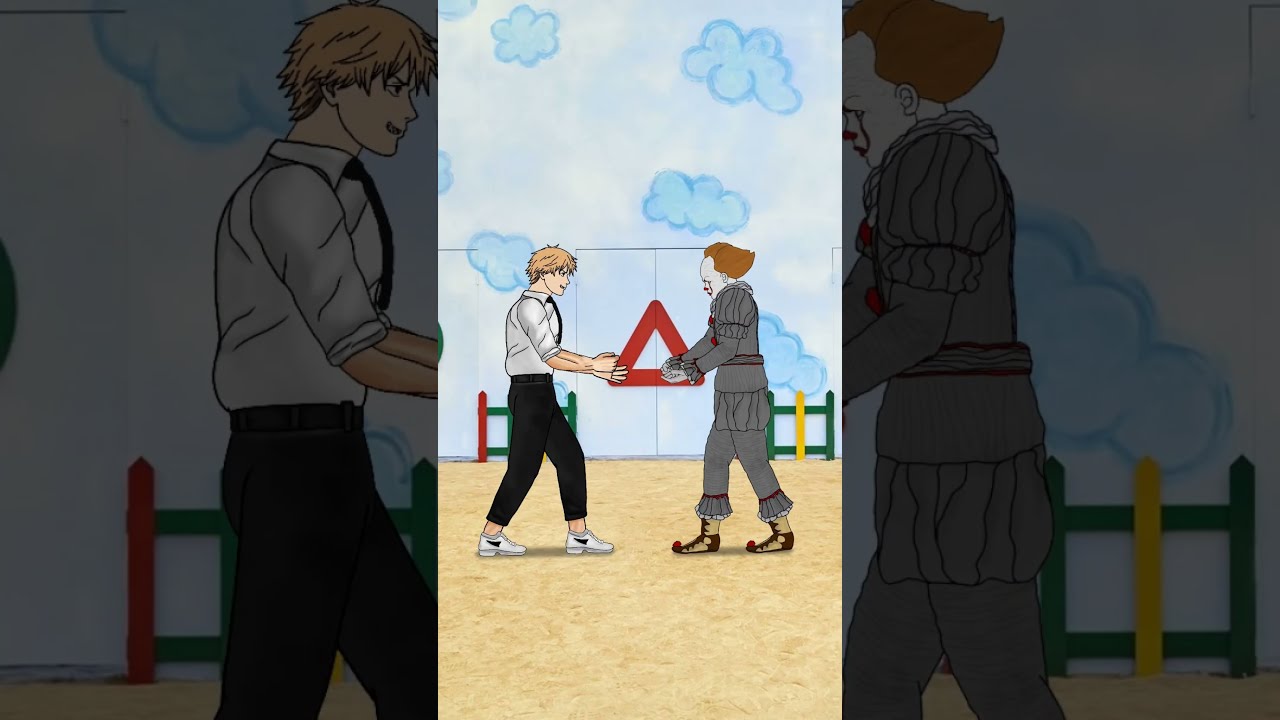 Chainsaw Man Denji Vs Chucky Pennywise Jason Voorhees Freddy Rock Paper Scissors Animation