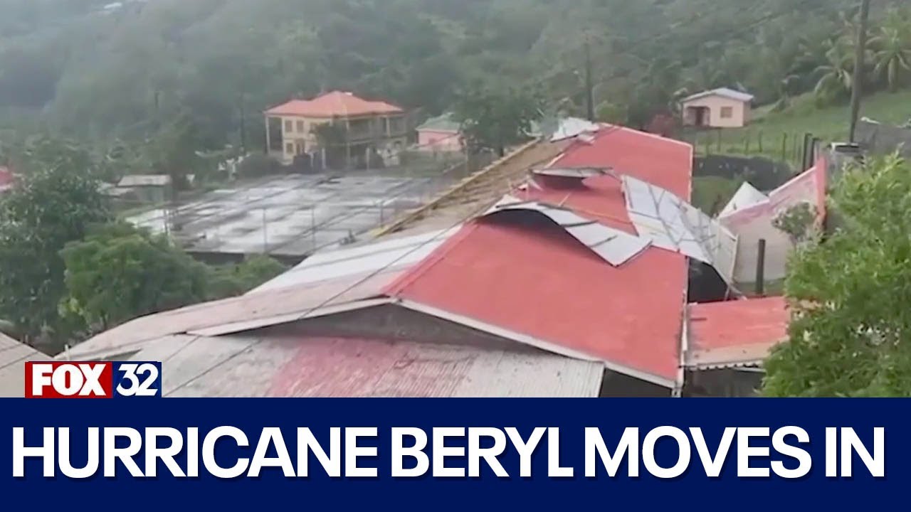 Hurricane Beryl barrels toward Jamaica - YouTube