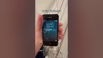 Booting up an iPhone 4 Running iOS 7.1.2 (not jailbroken) #iphone4 #oldiphone #iphones