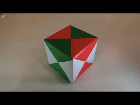 Origami【Christmas Ornament】 cube