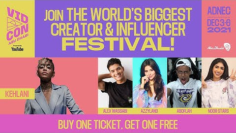 VidCon Abu Dhabi 2021 | Platinumlist.net