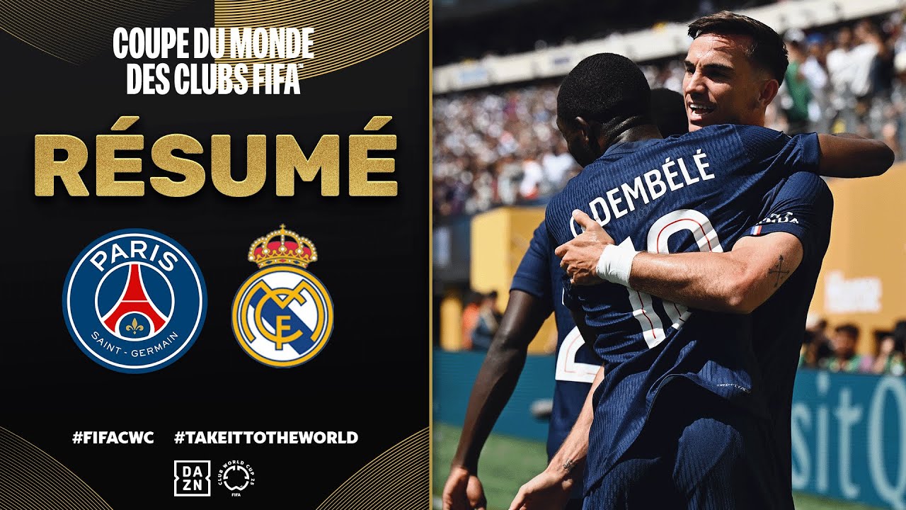 Résumé de PSG vs. Real Madrid | Coupe du Monde des Clubs | Demi-finale