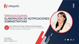 Elaboración de Notificaciones Administrativas | Natalia Bahamonde Rodríguez by Udeapolis 82 views 10 days ago 1 hour, 53 minutes