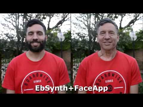 EbSynth: FaceApp Videos and Style transfer