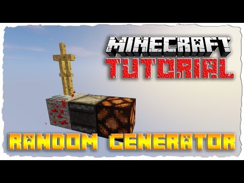 Easy Random Generator - Minecraft 1.12 Tutorial