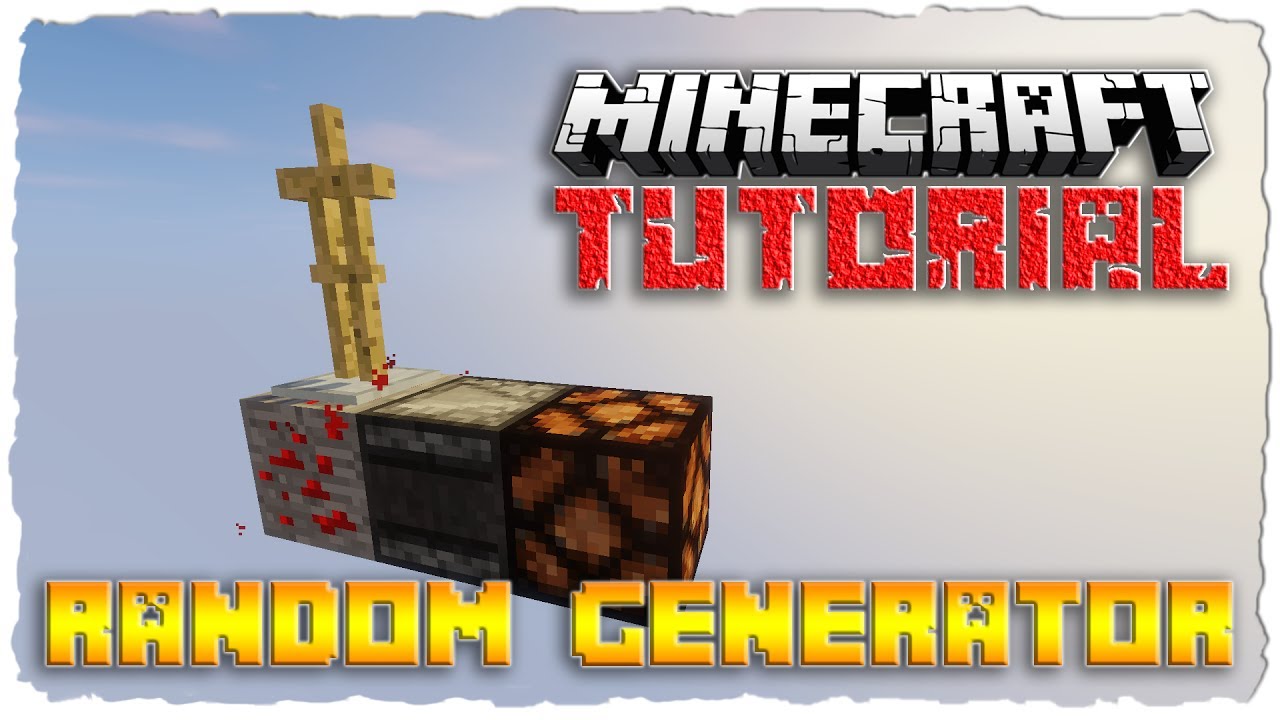 Easy Random Generator Minecraft 1 12 Tutorial Youtube