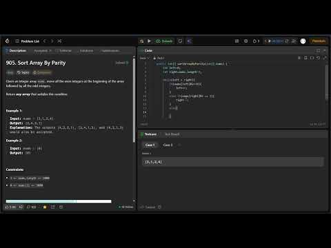 Sort Array By Parity | LeetCode 905 | Two Pointer Java Solution