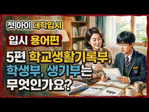 김응현TV_친절한 YES 중등교육-[첫 아이 대입입시_입시용어편] 5편 학교생활기록부와 학생부 생기부는 무엇인가요