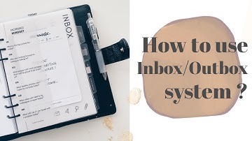 How to use the Inbox/Outbox System from Cloth and Paper