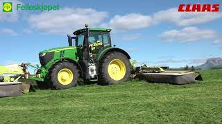 John Deere 6250 R and Claas butterfly