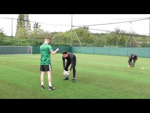 Playing football with a BLIND professional player