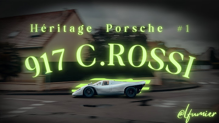 Porsche 917 LH Comte Rossi - Paranoid