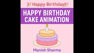 #happybirthday  Cake Animation 🎂 | Click to Light the Candle & Reveal Name! | #HTML #CSS JS