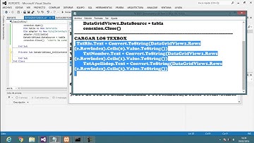 Cargar o llenar un Textbox desde un DataGridView