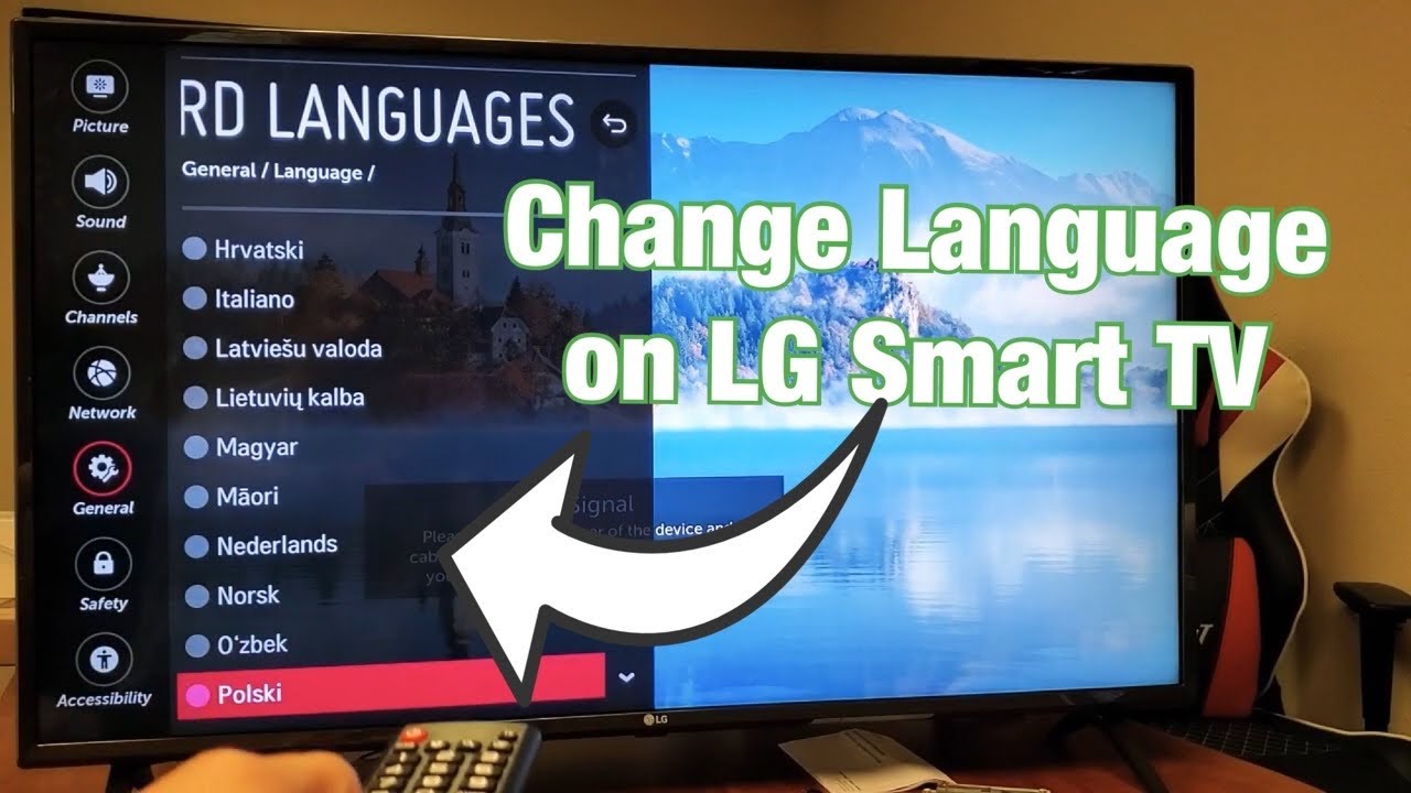 How to change language on lg tv