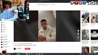 xQc dies laughing at a TikTok he relates to