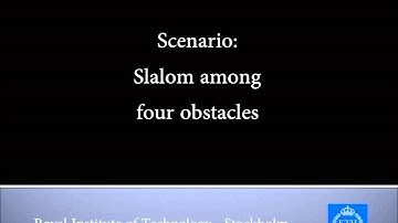 Quadrocopter obstacle avoidance - 4 obstacles