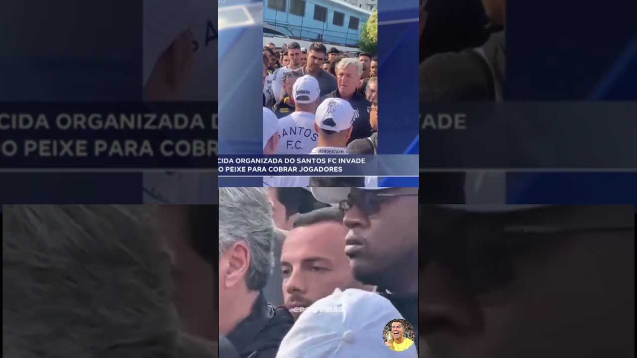 🚨 Parte 3: A crise no Santos só aumenta! ⚽🔥 #neymar #santos #brasileirão #vasco #torcida #protesto