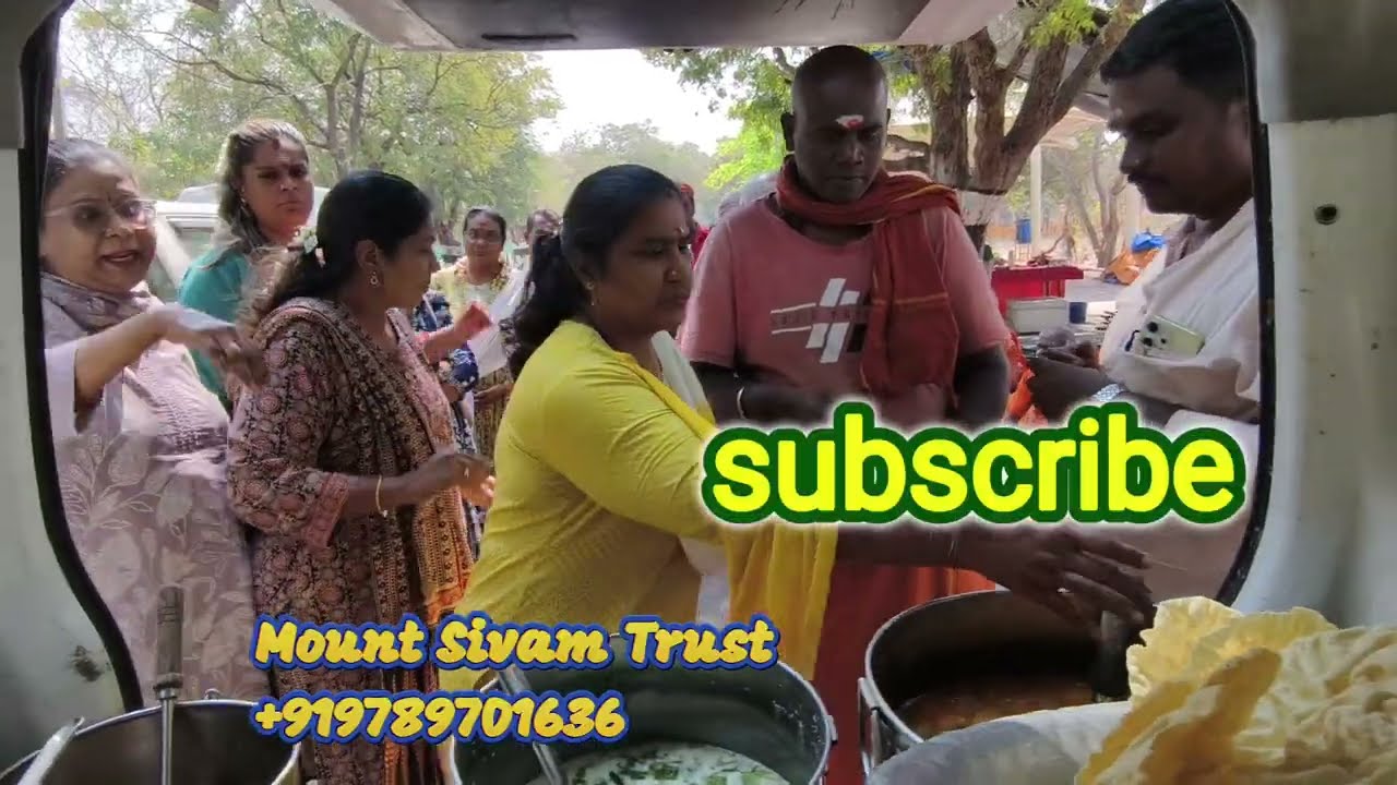 Thiruvannamalai sadhu Annadhanam in Girivalam path - சாதுக்களுக்கு உணவளித்தல்...