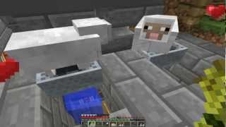 Lets Play MineKraft SMP - Episode 1 (Redux) - Stackin Them Sheepers (Sem-Automatic Wool Harvester)