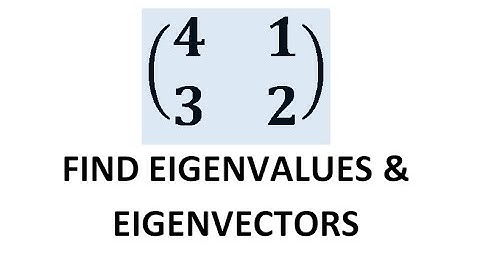 How to Find  Eigenvalues & Eigenvectors 2*2 Matrix l Anumega Tutorial 01