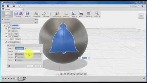 Fusion 360 tutorial - bell cutout ornament
