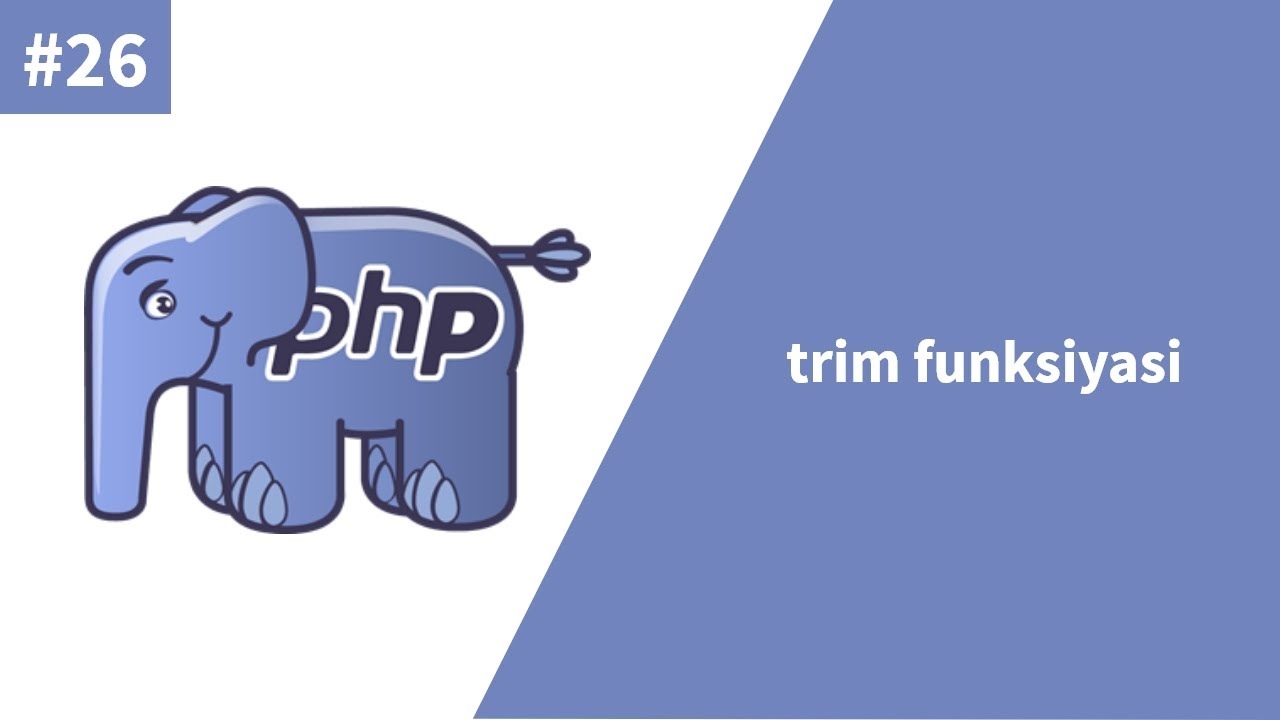 php trim  Update  PHP 26-dars. trim funksiyasi