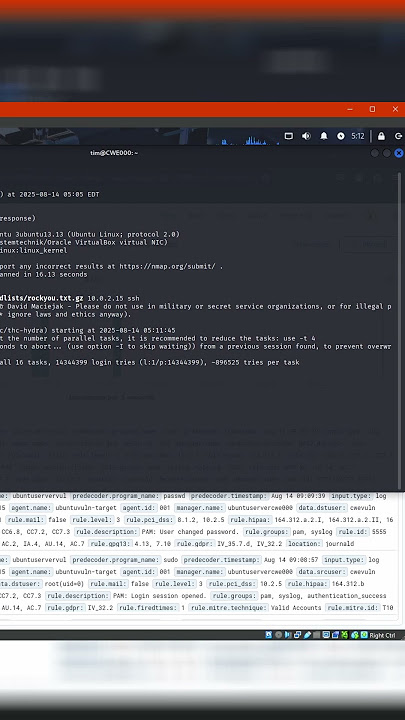 Real-Time Hacking vs. SIEM Detection ⚔️ #hacking #wazuh #cyberattack #siem #infosec