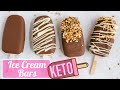 Three Ingredient KETO ICE CREAM BARS | The BEST Creamiest Sugar-Free Ice Cream on a Stick