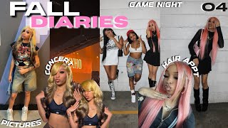 Fall Diaries 04 Concert, Game Night, Hair Appts, Shopping, Bday Parties More
