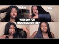 How To Wash Your Sew In | 2 month old sew in wash day routine