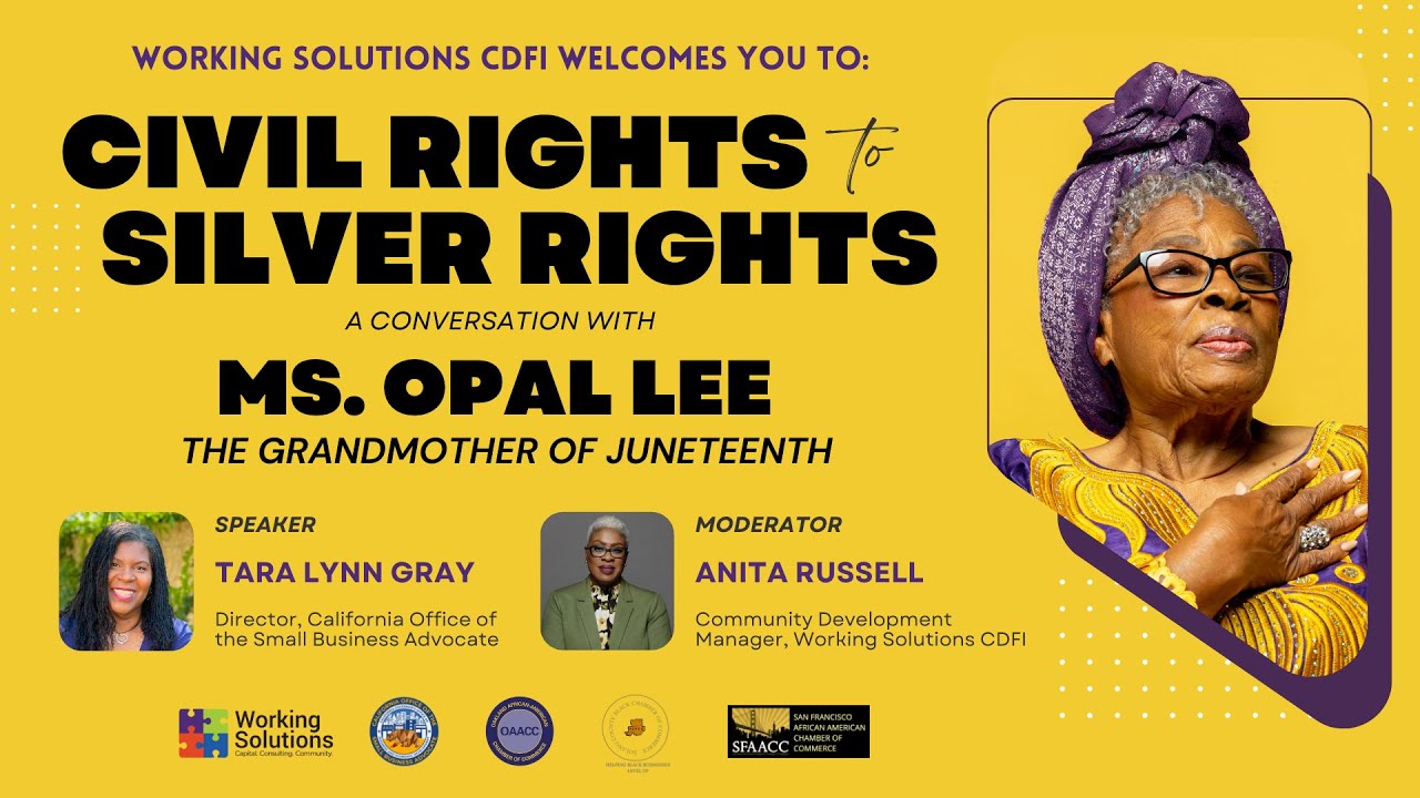 Working Solutions CDFI presents Civil Rights to Silver Rights with Ms ...