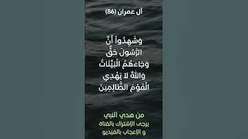 سورة آل عمران آية رقم (86) #ياسر_الدوسري