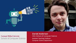 New Faculty Lightning Talks: Daniel Anderson