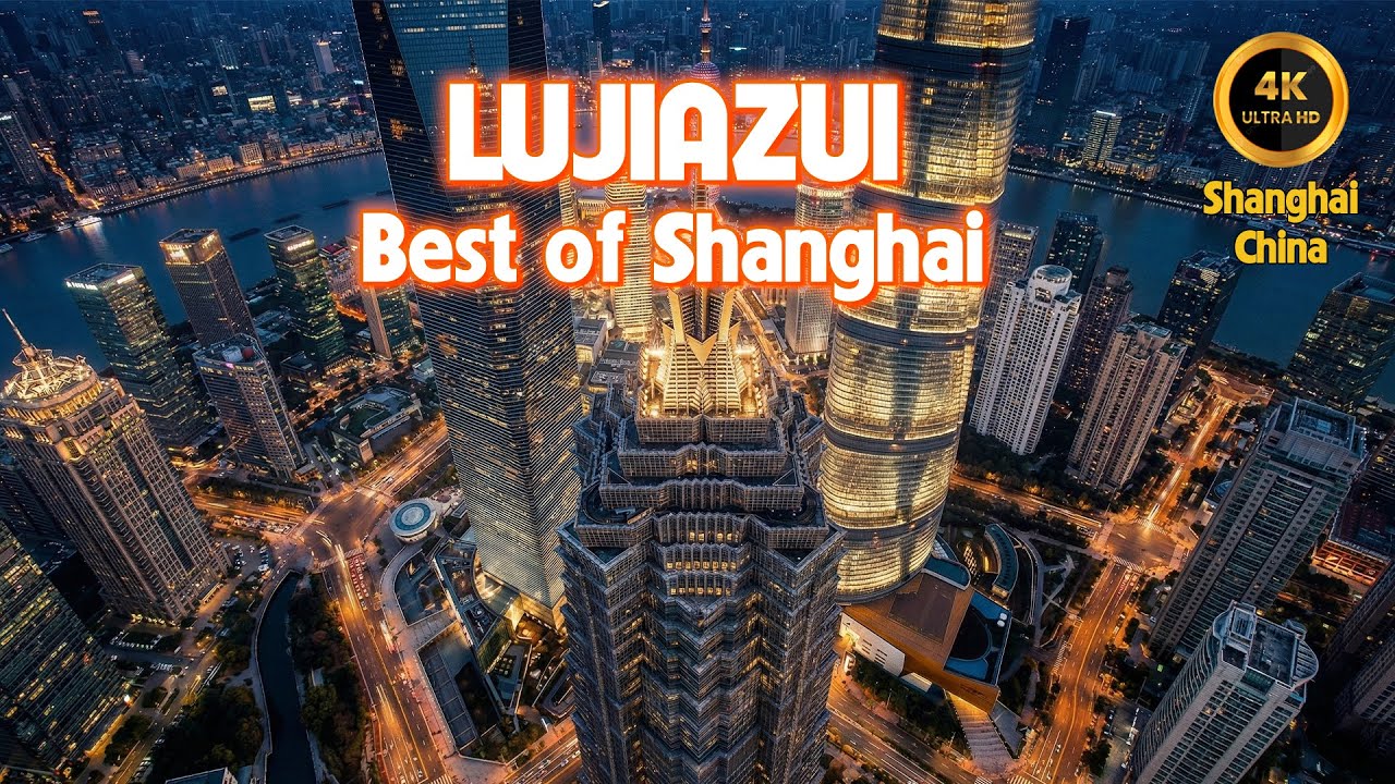 Walking in the Future: Lujiazui Shanghai Night Walk | 4K HDR Futuristic Skyline