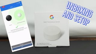 Google Nest Temperature Sensor | Unboxing and Setup in the App