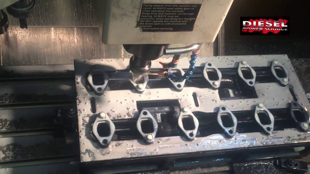 Machining DPS Fummins 12Valve Exhaust Manifolds YouTube