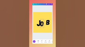 Typography effect in canva || text effect || canva typo hacks || #shorts || #shortsvideo