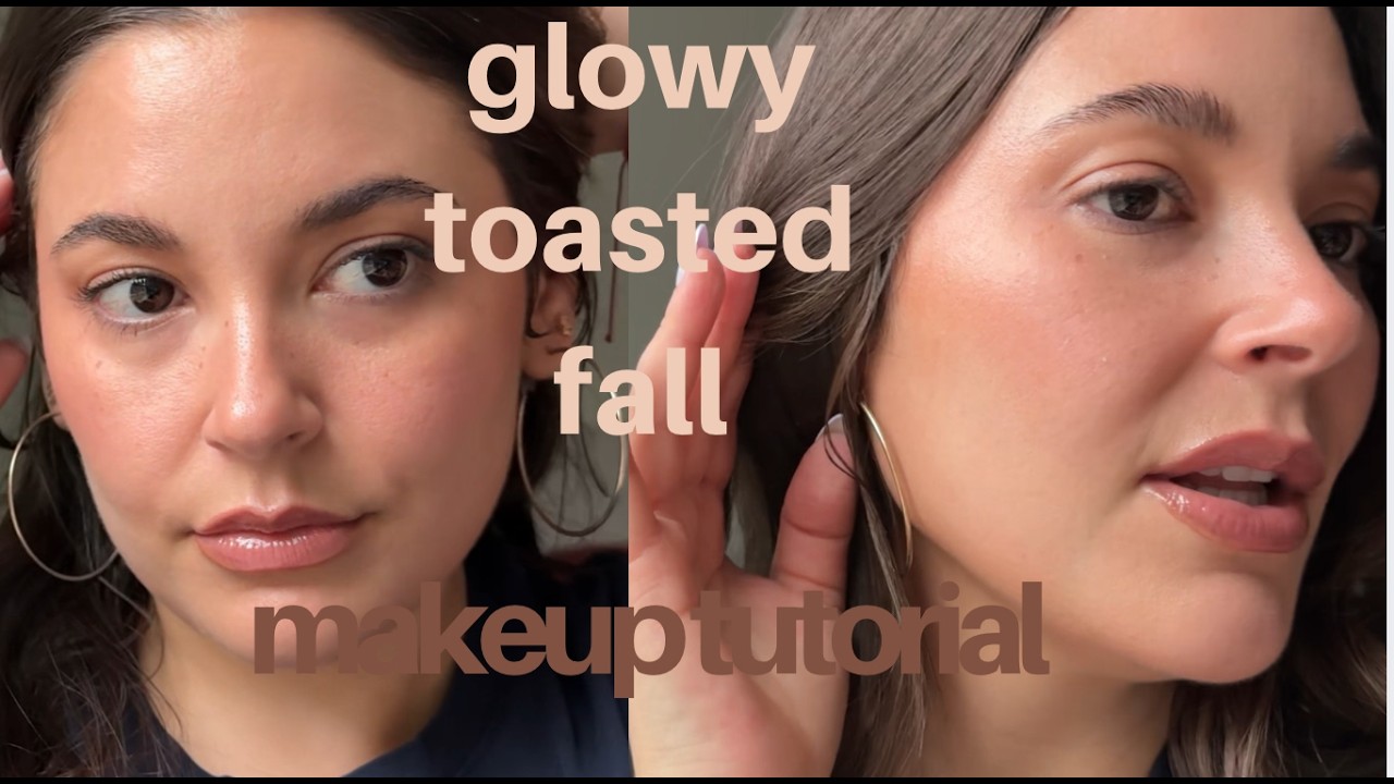 glowy toasted fall makeup 🍂🤎 | quick makeup tutorial - YouTube